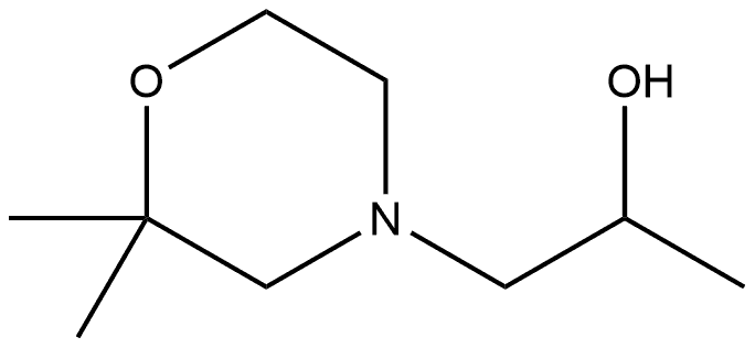 4-Morpholineethanol,α,2,2-trimethyl- 结构式