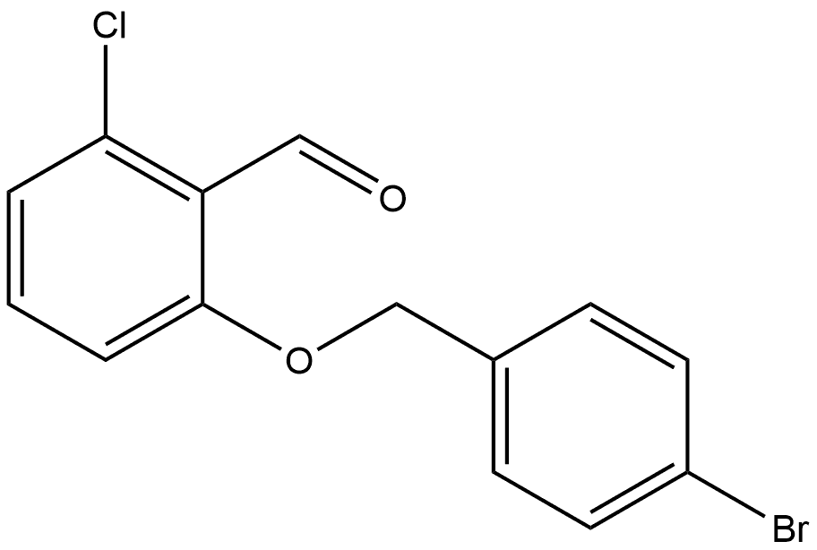 2-[(4-Bromophenyl)methoxy]-6-chlorobenzaldehyde 结构式