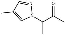 3-(4-甲基-1H-吡唑-1-基)丁烷-2-酮 结构式