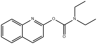 Quinolin-2-yl diethylcarbamate 结构式