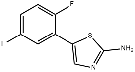 5-(2,5-Difluorophenyl)thiazol-2-amine 结构式