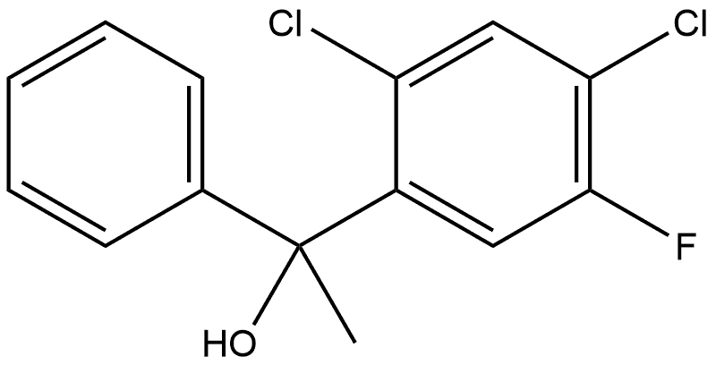 2,4-Dichloro-5-fluoro-α-methyl-α-phenylbenzenemethanol 结构式