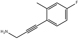 3-(4-氟-2-甲基苯基)丙-2-炔-1-胺 结构式