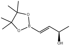 (R,E)-4-(4,4,5,5-四甲基-1,3,2-二氧硼杂环戊烷-2-基)丁-3-烯-2-醇 结构式