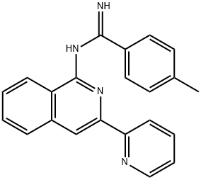 4-Methyl-N-(3-(pyridin-2-yl)isoquinolin-1-yl)benzimidamide 结构式