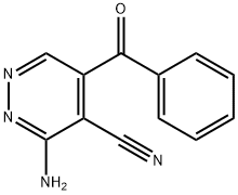 3-amino-5-benzoyl-4-Pyridazinecarbonitrile 结构式