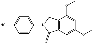 1H-Isoindol-1-one, 2,3-dihydro-2-(4-hydroxyphenyl)-4,6-dimethoxy- 结构式