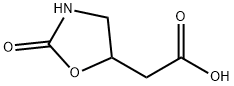 (2-Oxo-1,3-oxazolidin-5-yl)acetic acid 结构式