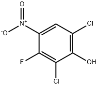 2,6-二氯-3-氟-4-硝基苯酚 结构式