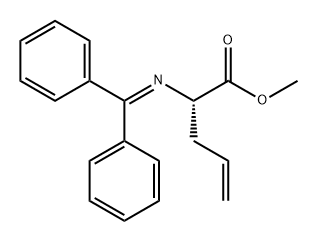 4-Pentenoic acid, 2-[(diphenylmethylene)amino]-, methyl ester, (2S)- 结构式
