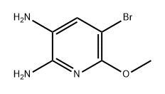 5-溴-6-甲氧基吡啶-2,3-二胺 结构式
