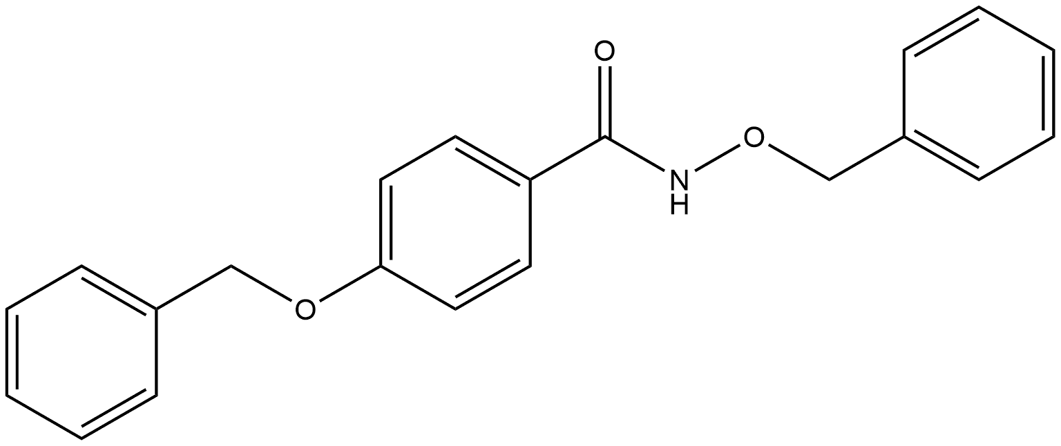 N,4-Bis(phenylmethoxy)benzamide 结构式