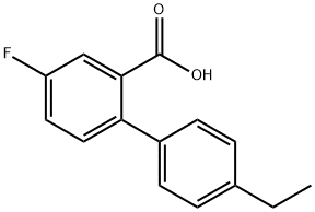 2-(4-Ethylphenyl)-5-fluorobenzoic acid 结构式