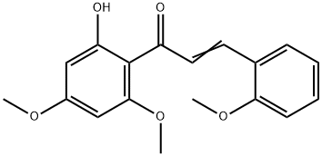 1-(2-羟基-4,6-二甲氧基苯基)-3-(2-甲氧基苯基)-2-丙烯-1-酮 结构式