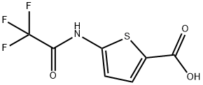 5-(2,2,2-三氟乙酰氨基)噻吩-2-羧酸 结构式