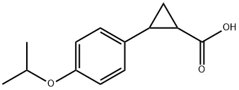 2-(4-异丙氧基苯基)环丙烷-1-羧酸 结构式