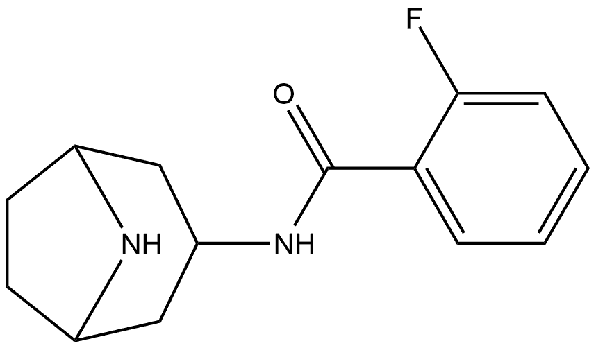 Benzamide, N-(3-endo)-8-azabicyclo[3.2.1]oct-3-yl-2-fluoro- 结构式