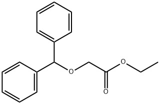 Acetic acid, 2-(diphenylmethoxy)-, ethyl ester 结构式