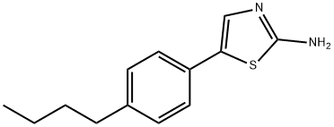 5-(4-Butylphenyl)thiazol-2-amine 结构式
