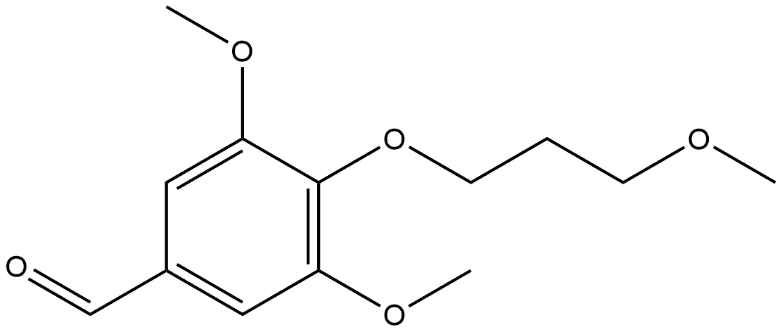 3,5-Dimethoxy-4-(3-methoxypropoxy)benzaldehyde 结构式