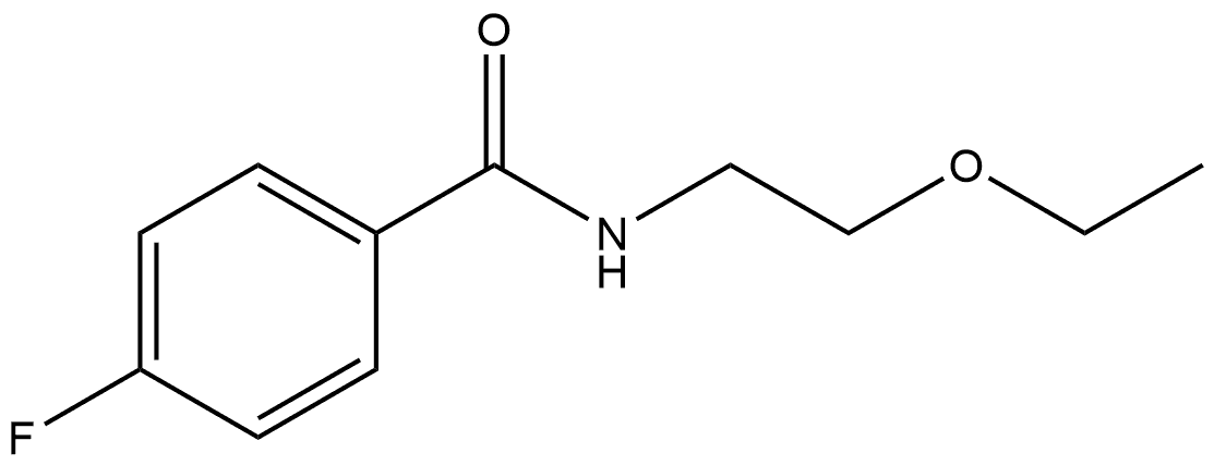 N-(2-Ethoxyethyl)-4-fluorobenzamide 结构式