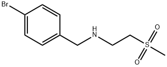 N-(4-溴苄基)-2-(甲砜基)乙胺 结构式