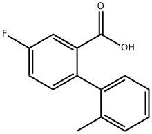 5-Fluoro-2-(2-methylphenyl)benzoic acid 结构式