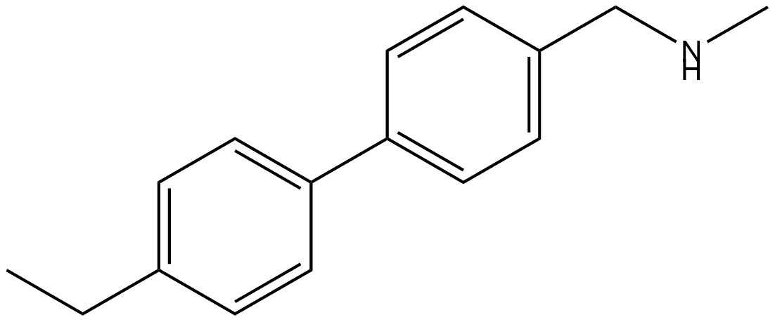 4'-Ethyl-N-methyl[1,1'-biphenyl]-4-methanamine 结构式