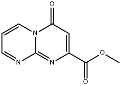 4-氧代-4H-嘧啶并[1,2-A]嘧啶-2-羧酸甲酯 结构式