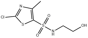 2-Chloro-N-(2-hydroxyethyl)-4-methyl-5-thiazolesulfonamide 结构式