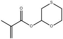 2-Propenoic acid, 2-methyl-, 1,4-oxathian-2-yl ester 结构式