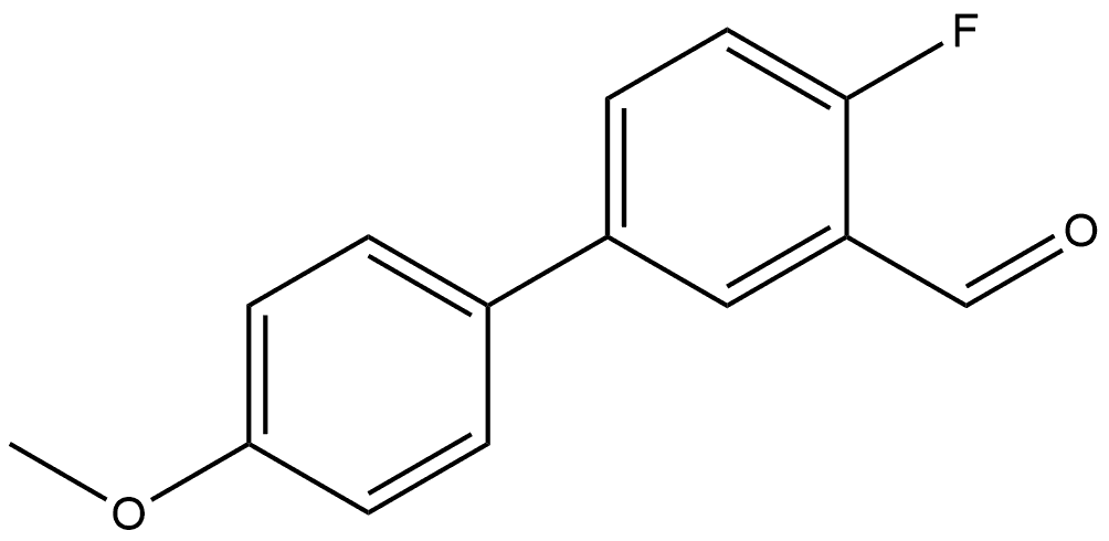 4-Fluoro-4'-methoxy[1,1'-biphenyl]-3-carboxaldehyde 结构式