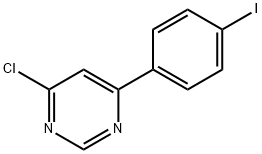 Pyrimidine, 4-chloro-6-(4-iodophenyl)- 结构式