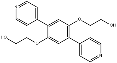 2,2'-((2,5-二(吡啶-4-基)-1,4-亚苯基)双(氧基)双(乙烷-1-醇) 结构式