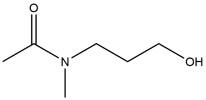 N-(3-Hydroxypropyl)-N-methylacetamide 结构式