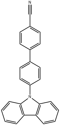 4′-(9H-咔唑-9-基)[1,1′-联苯]-4-甲腈 结构式
