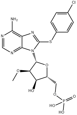 8-pCPT-2'-O-Me-5'-AMP 结构式