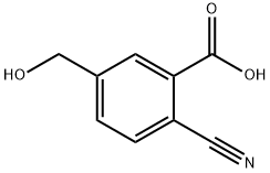 2-氰基-5-(羟甲基)苯甲酸 结构式