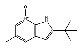 1H-Pyrrolo[2,3-b]pyridine, 2-(1,1-dimethylethyl)-5-methyl-, 7-oxide 结构式