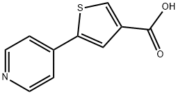 5-Pyridin-4-yl-thiophene-3-carboxylic acid 结构式