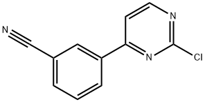 3-(2-氯嘧啶-4-基)苯甲腈 结构式