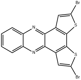 2,5-二溴二噻吩并[3,2-A:2',3'-C]吩嗪 结构式