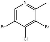 3,5-二溴-4-氯-2-甲基吡啶 结构式