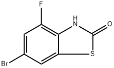 6-溴-4-氟苯并[D]噻唑-2(3H)-酮 结构式