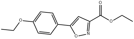 5-(4-乙氧基苯基)异恶唑-3-甲酸乙酯 结构式