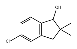 1H-Inden-1-ol, 5-chloro-2,3-dihydro-2,2-dimethyl- 结构式