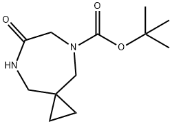 6-氧代-5,8-二氮杂螺[2.6]壬烷-8-羧酸叔丁酯 结构式