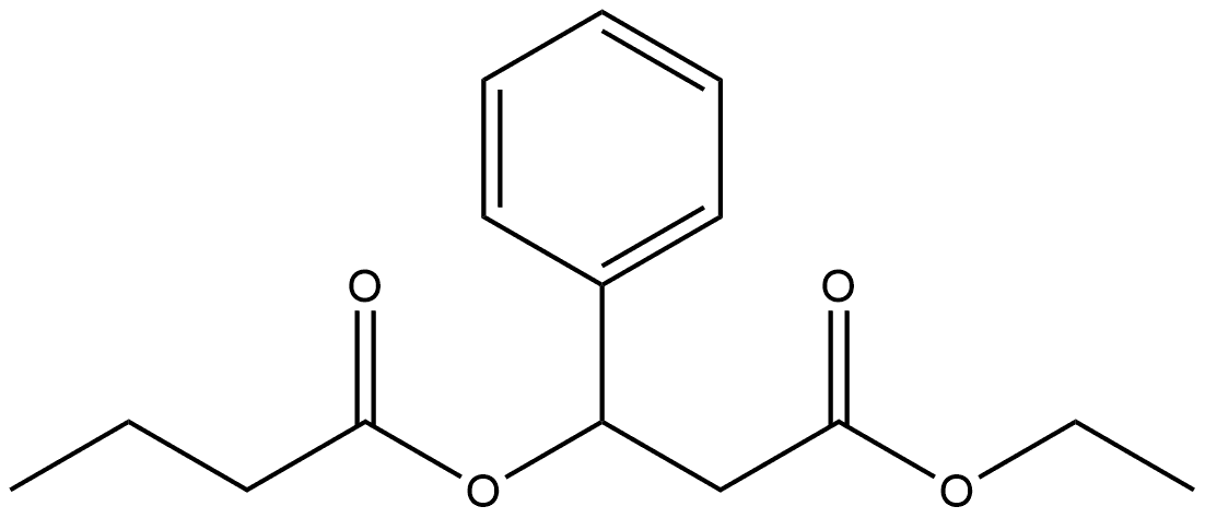 Benzenepropanoic acid, β-(1-oxobutoxy)-, ethyl ester 结构式