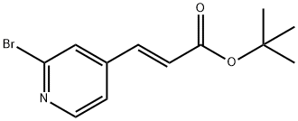 (E)-3-(2-溴吡啶-4-基)丙烯酸叔丁酯 结构式