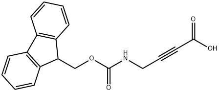 2-Butynoic acid, 4-[[(9H-fluoren-9-ylmethoxy)carbonyl]amino]- 结构式